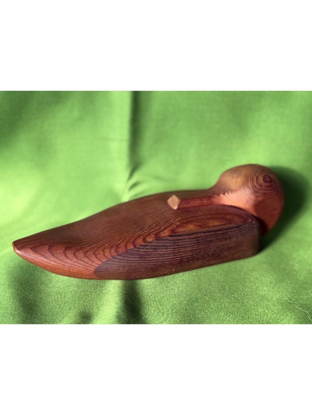 Vintage Hand Carved Duck Decoy Trinket Jewelry Box Sweetwater Crafts - Signed GA